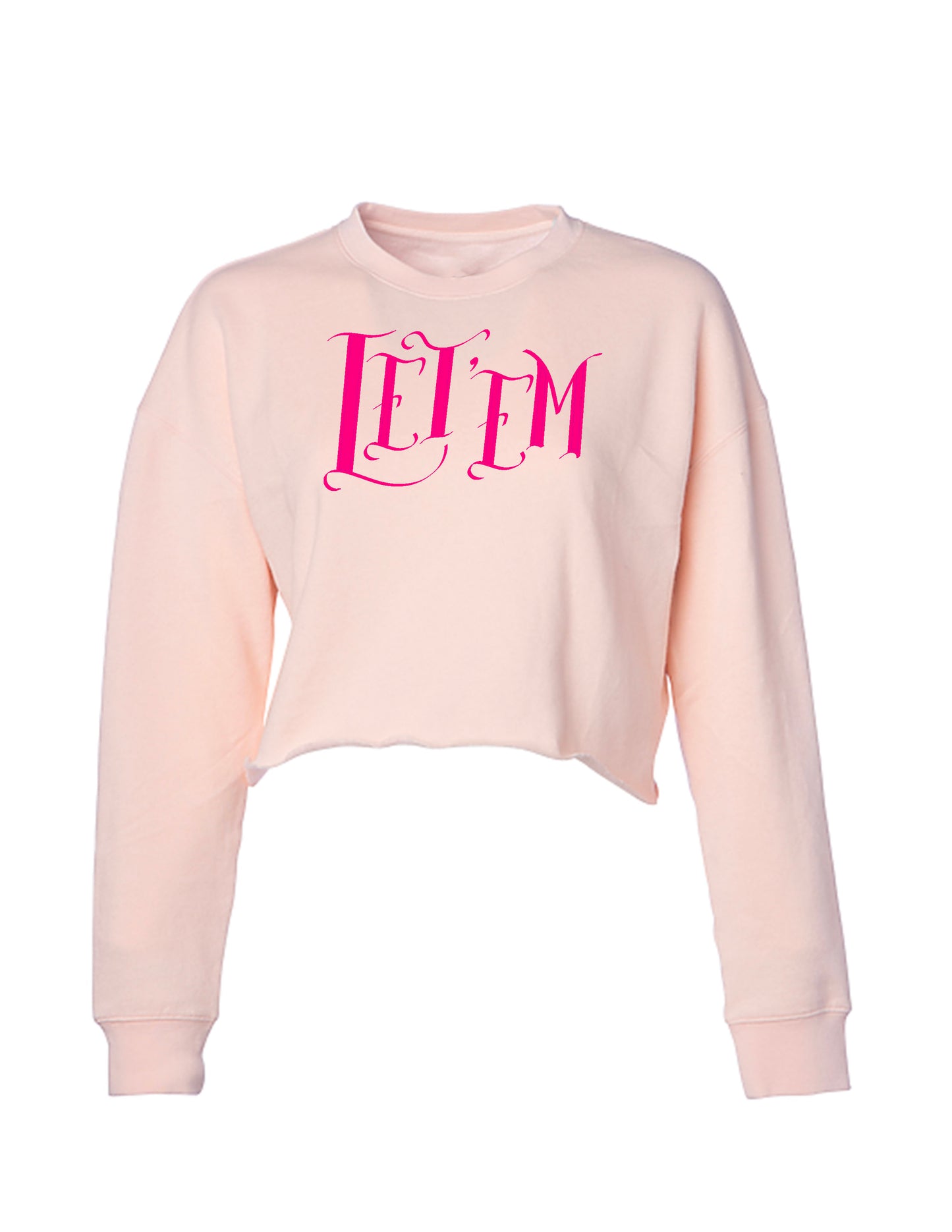 LET'EM Blush Crop Long Sleeve