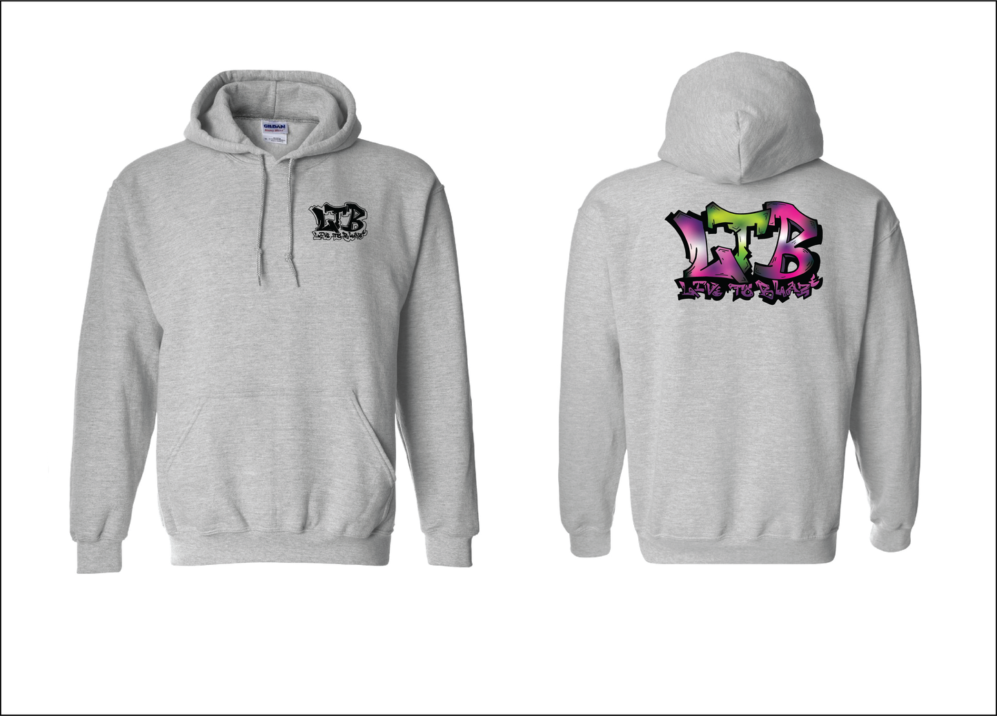 HOODIE OG LTB GREEN & PURPLE LOGO