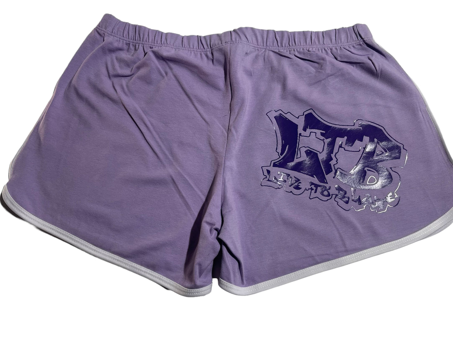 WOMAN BOOTY SHORTS OG LTB PURPLE & DARK PURPLE