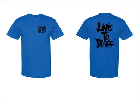 MENS 2ND EDITION LIVE TO BLAZE BLUE & BLACK