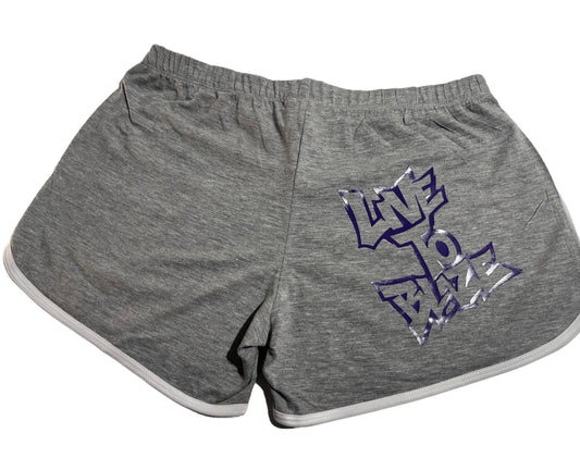 WOMAN BOOTY SHORTS 2nd EDITION LTB GREY & PURPLE