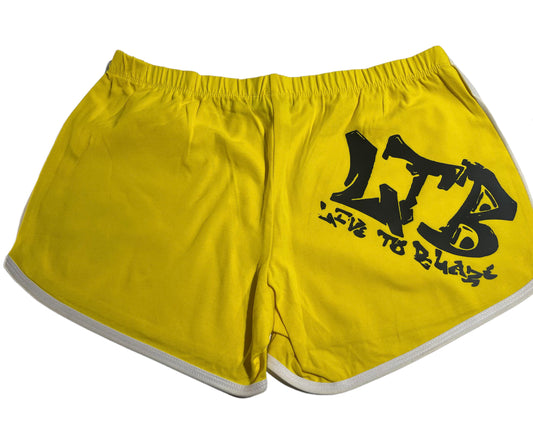 WOMAN BOOTY SHORTS OG LTB BLACK & YELLOW