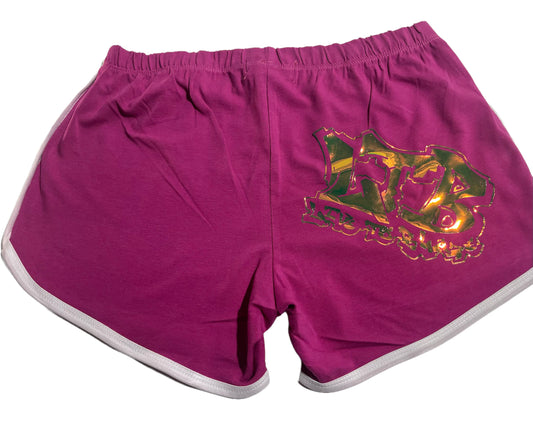 WOMAN BOOTY SHORTS OG  LTB PINK & INCANDESCENT